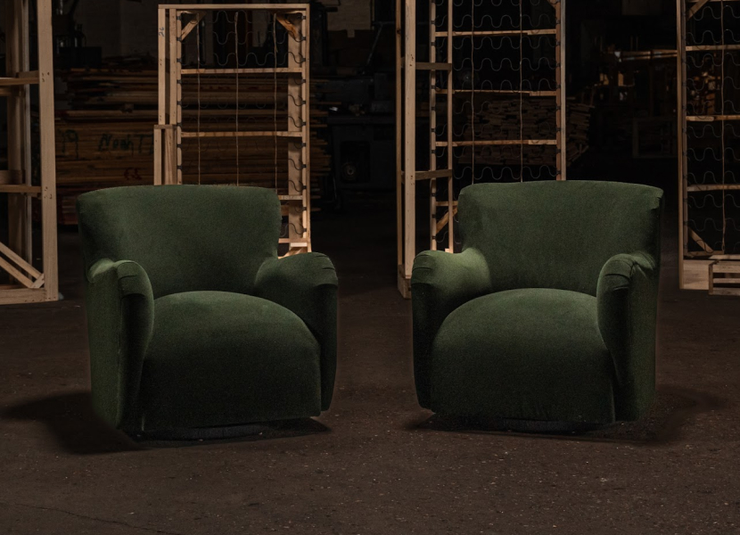 Fannin Modern Curved Lounge Armchair